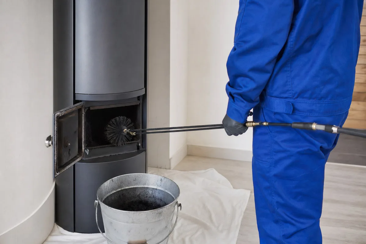 Чистка дымохода от сажи в Дмитрове — работа мастера ЧистВент